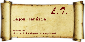 Lajos Terézia névjegykártya