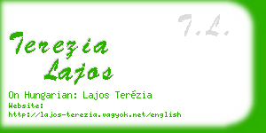 terezia lajos business card